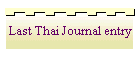 Last Thai Journal entry